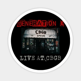 generation x live at cbgb Magnet